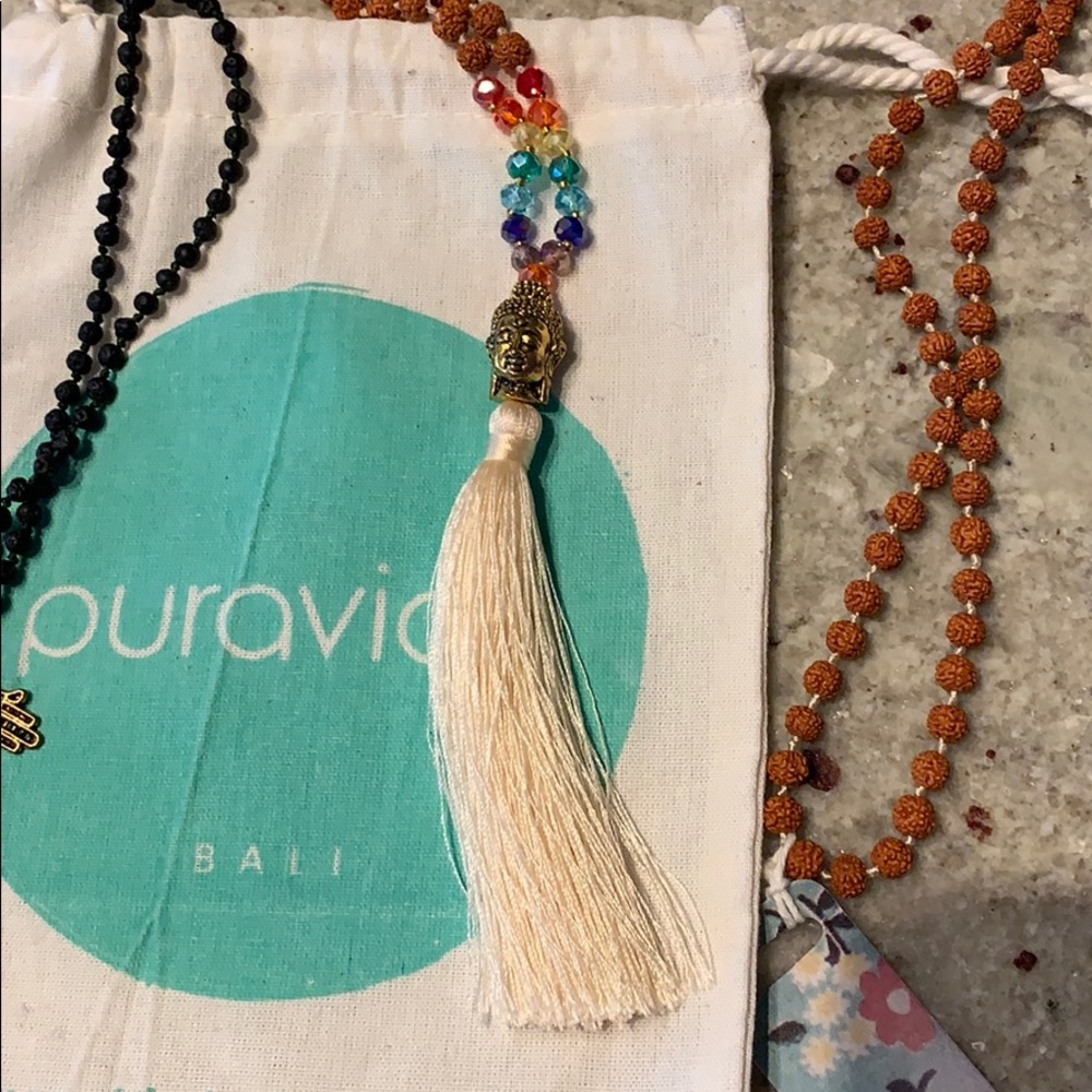 Mala bead necklaces with pouch - Picture 2 of 3
